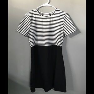 ZARA TRAFULIC striped skater dress. Sz.L.